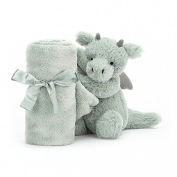 doudou couverture dragon vert jellycat