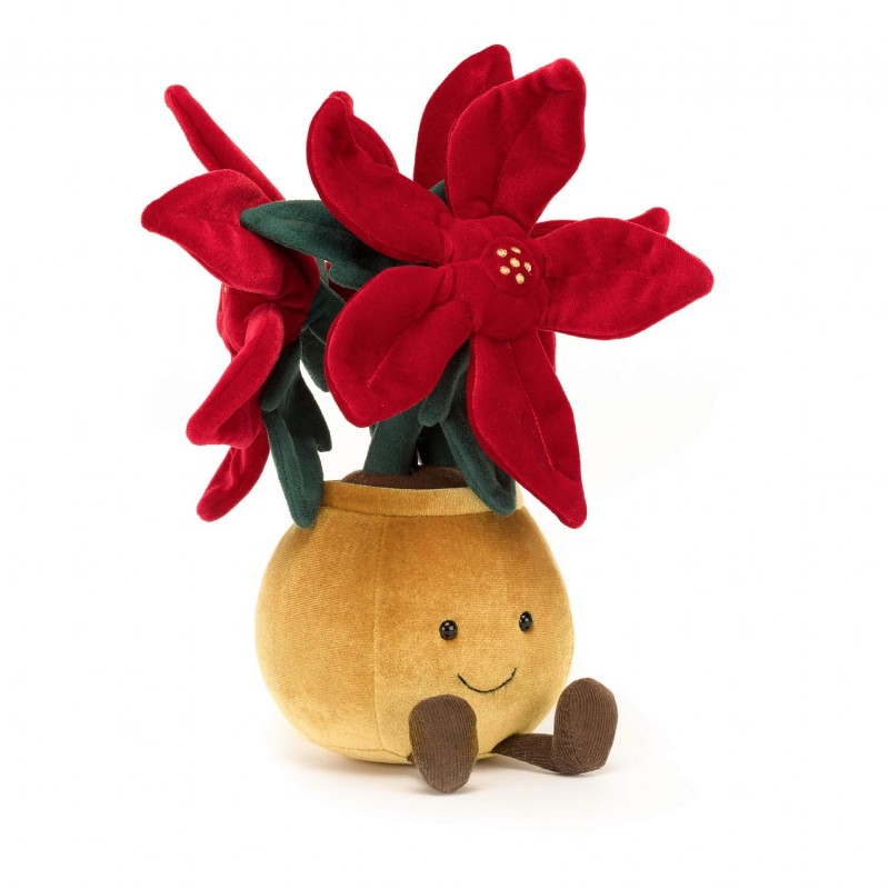 Peluche Plante Poinsettia de Noël
