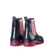 Bottines Japmar Bleu Nuit/Rouge Foncé