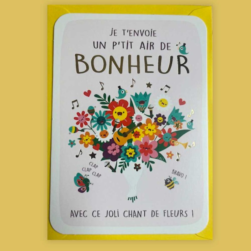 Carte Postale Bonheur