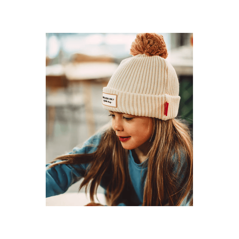 petite fille Bonnet beige Block Sandy Hello Hossy