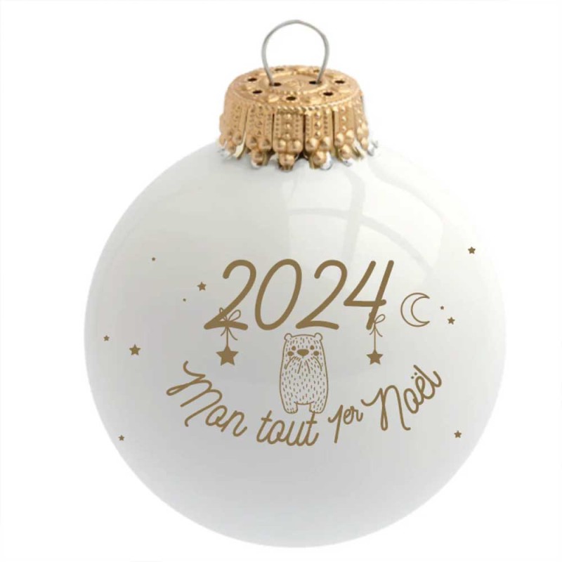 Détail de la boule de Noël Mon tout 1er Noël 2024 Baubels
