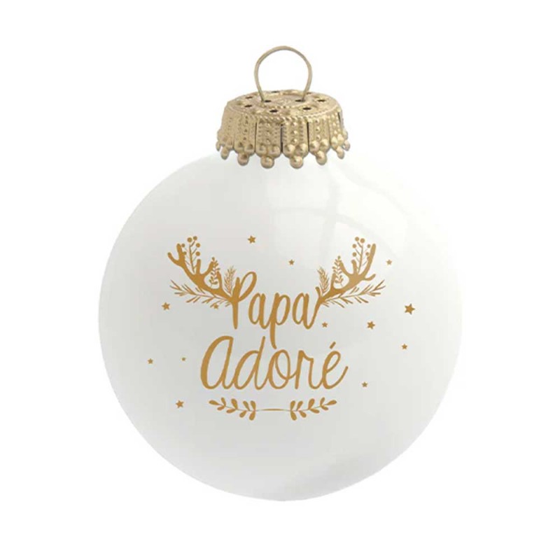Boule de Noël papa adoré de Baubels
