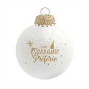 Boule de Noël Ma marraine préférée de Baubels