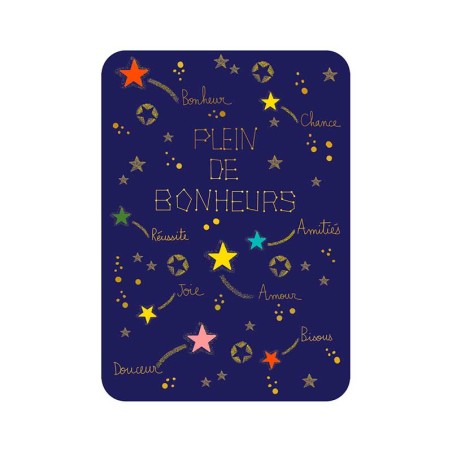 Carte postale Plein de Bonheur constellations de Cartes d'Art