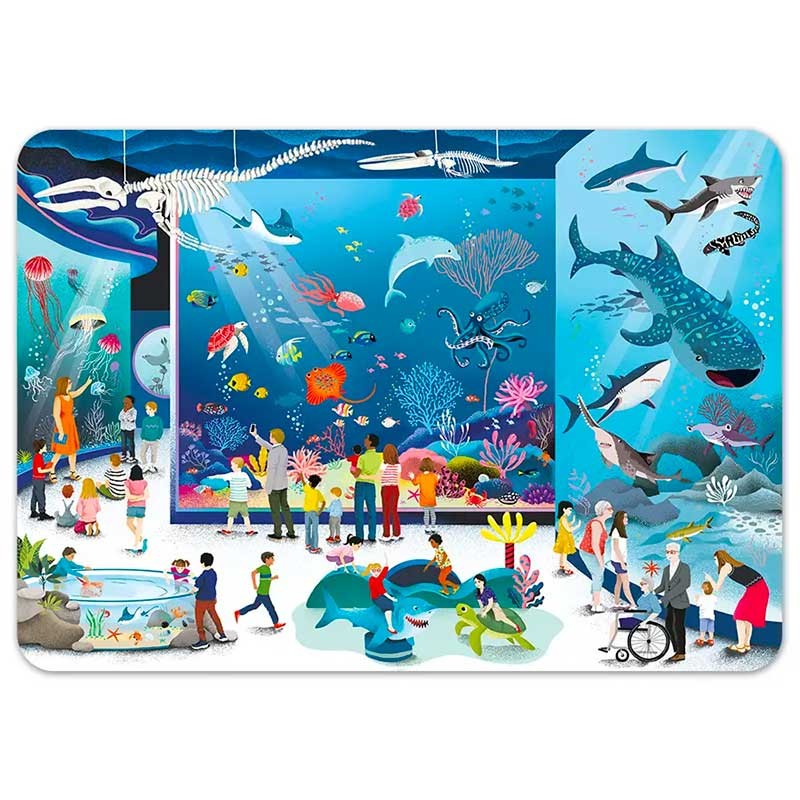 Set de table "À l'aquarium" monde marin