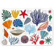 Set de table "Trésors marins" coquillages et coraux